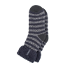 Ανδρικές κάλτσες HEAT HOLDERS Original Sleep Socks with Feather Turnover Top - Charcoal & Grey